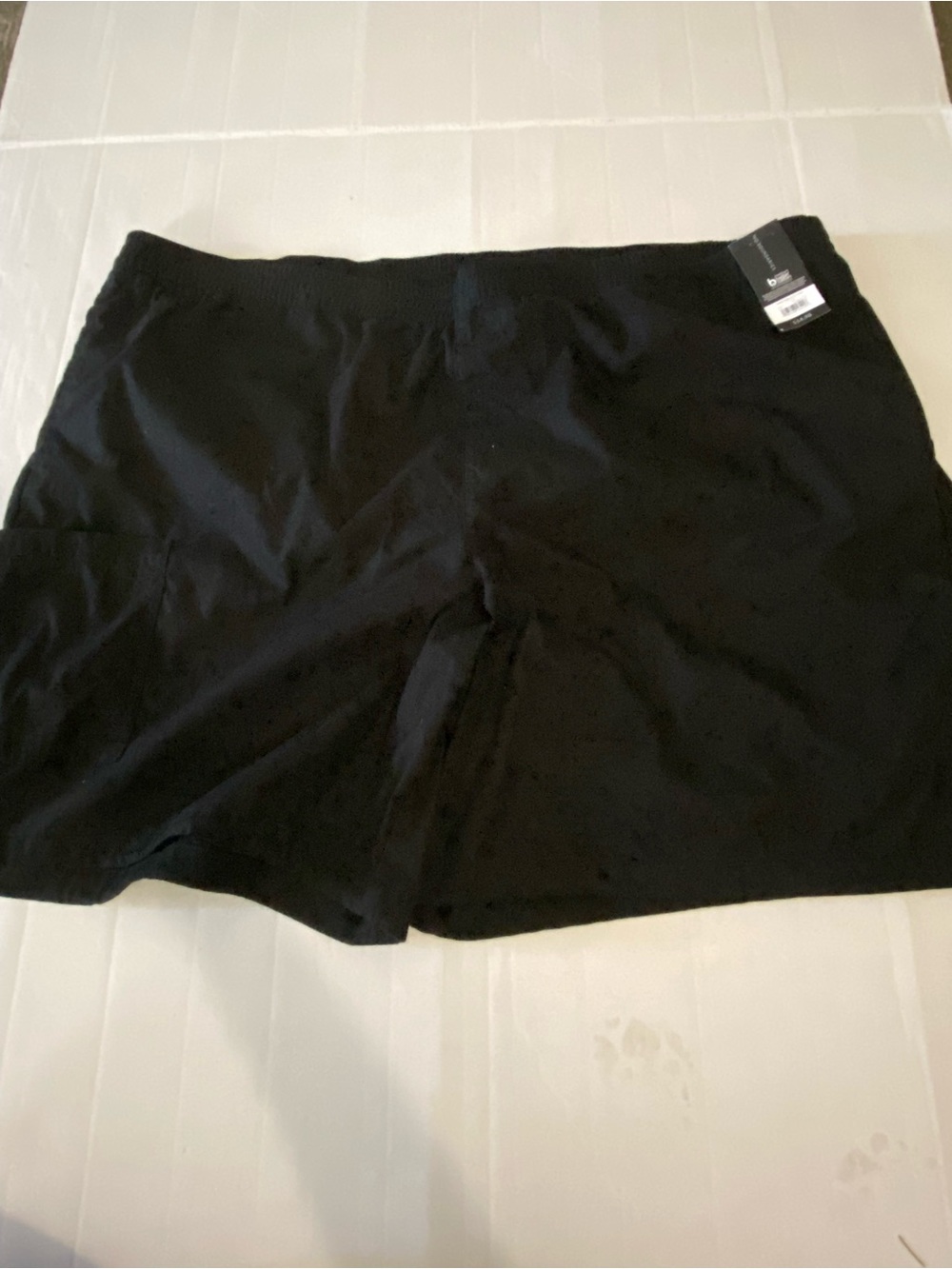 No Boundaries Men Black Stretch Casual Shorts Elastic Drawstring 3XL NWT